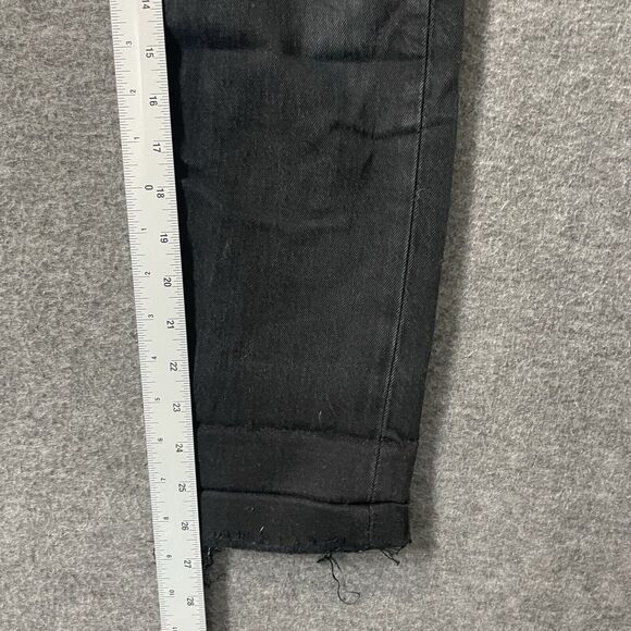 LEVI’S Button Fly Wedgie Fit Straight Leg Black Patch Jeans Womens Size 27 - Picture 5 of 13